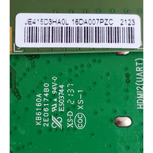MAIN FUENTE (COMBO) PARA TV RCA / NUMERO DE PARTE RT28211-ZC01-01 / 2010099432 / 20210913 / M12/1512-01756 / DISPLAY JE415D3HA0L / MODELO 42"