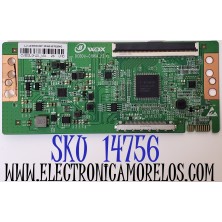 T-CON PARA TV EVL / NUMERO DE PARTE CV500U3-L01 / CV500U3-L01_V01 / DCBDU-C196A_12 / 1.2.10305001387 / DISPLAY CV500U3-L01 / BN96-51685A / MODELO 50EVLS4