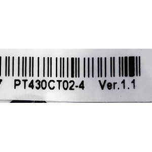 MAIN FUENTE ((COMBO)) PARA TV WESTINGHOUSE·ROKU TV FHD / NUMERO DE PARTE MB-M9011-P-CL-0001 / E503744 / 18134210034 / 2E08815A0 / PANEL C430Y19-5C / DISPLAY'S PT430CT02-4 VER1.1 / PT430CT02-4 VER1.2 / MODELO WR43FX2212