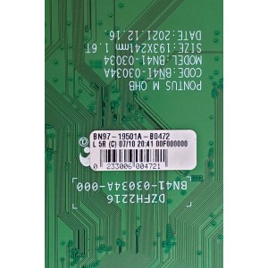 MAIN PARA TV SAMSUNG COMERCIAL 4K·UHD / NUMERO DE PARTE BN94-17487B / BN41-03034A / BN97-19502E / BN97-19501A / BN9417487B / PARTES SUSTITUTAS BN94-17487N / BN94-17936J / DISPLAY ST5461D11-A VER.2.1 / BN96-53571A / BN9653571A / MODELO LH55QBBEBGCXGO