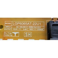 FUENTE DE PODER PARA TV LG / NUMERO DE PARTE EAY65895568 / LGP6065AT-22U1 / 65895568 / 3PCR03158A / PANEL NC650TQG-ABKHJ / DISPLAY HV650QUB-F70 / MODELOS 65UR7800PSB / 65UR7800PSB.BWMFLKR / 65UR8000AUA / 65UR8000AUA.BUSCLKR / 65UR8000AUA.BUSCLKR