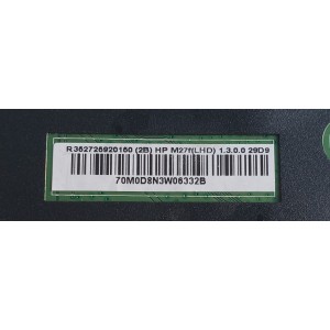 MAIN FUENTE ((COMBO)) PARA MONITOR HP / NUMERO DE PARTE 352725920150 / R017122810792 / 3527-2590-0150 / PANEL LM270WF7 (HS)(AK1) / MODELO HP M27F FHD / HSD-0091-K