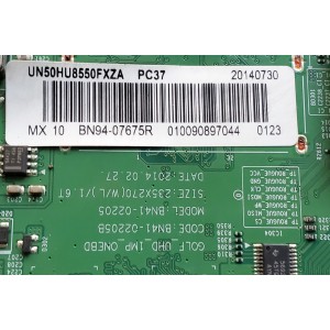 MAIN PARA TV SAMSUNG / NUMERO DE PARTE BN94-07675R / BN41-02205B / BN97-08312P / BN9407675R / MODELO UN50HU8550 / UN50HU8550FXZA IH01