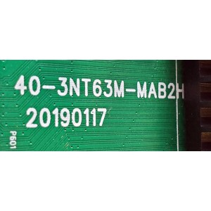 MAIN FUENTE ((COMBO)) PARA TV VIOS / NUMERO DE PARTE M8-NT72A17-MA200AA / 40-3NT63M-MAB2HG / IDF148347A / DISPLAY CC430LV1D VER.02 / MODELO 43''