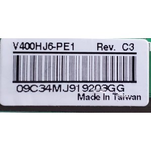MAIN FUENTE (COMBO) PARA TV POLAROID / NUMERO DE PARTE 34020024 / 35022741 / 34020024KR91002767 / F845ADB2CC92 / DISPLAY V400HJ6-PE1 REV.C3 / MODELO 40T2F