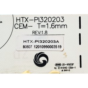 FUENTE DE PODER PARA TV HAIER / NUMERO DE PARTE HTX-PI320203 / HTX-PI320203A / 12010990003519 / PANEL TC315B601 / MODELO LE32N1620