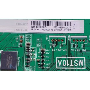 MAIN PARA TV HITACHI / NUMERO DE PARTE M8-T10NA13-MA200AA / MST10A / 40-MST10A-MAA4HG / IDF133000D / V8-ST10K01-LF1V001 / PANEL LVU490LGDXE4 V10 / MODELO 49R81