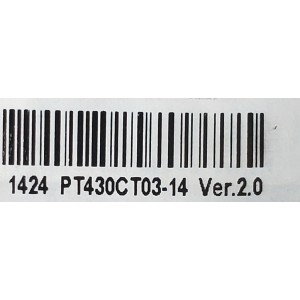 MAIN FUENTE ((COMBO)) PARA TV WESTINGHOUSE·ROKU TV FHD / NUMERO DE PARTE 260104026500 / TPD.SK308CL.PB751 / 4100168314 / TPD.SK308CL.PB751D / P509E218404A0 / PANEL HK430WLEDM-JH6PH / DISPLAY PT430CT03-14 VER.2.0 / MODELO WR43FX2212