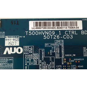 T-CON PARA TV SAMSUNG / NUMERO DE PARTE 5550T26C03 / 50T26-C03 / T500HVN09.1 / 55.50T26.C03 / PANEL T500HVF06.4 / DH500CGA-B1 / MODELO UN50H6201 / UN50H6201AFXZA AH01 / UN50H6203 / UN50H6203AFXZA AH01