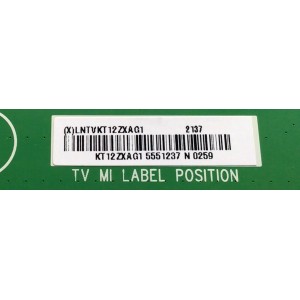 LED DRIVER PARA TV VIZIO / NUMERO DE PARTE LNTVKT12ZXAG1 / 715GB885-P01-000-004Y / KT12XZAG1 / PANEL TPT750WR-QUBS7A.K REV:SN2PB / MODELO P75Q9-J01 LTYUH7