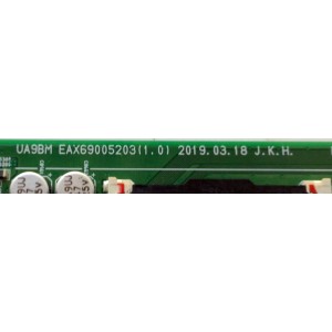 MAIN PARA TV LG 4K UHD / NUMERO DE PARTE EBT66227101 / 65850201 / 89556201 / EAX69005203 / 66227101 / EAX69005203(1.0) / DISPLAY LC650EQ9(SM)(A1) / MODELO 65UT770H0UB / 65UT770H0UB.BUSYLOR