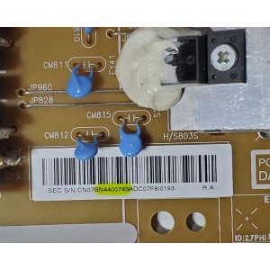 FUENTE DE PODER PARA TV SAMSUNG / NUMERO DE PARTE BN4400743A / L65C2L_EDY / BN44-00743A / PANEL CY-VH065DSLV2H / MODELO UN65H8000AFXZA TD02