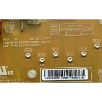 FUENTE DE PODER PARA TV LG / NUMERO DE PARTE EAY65169921 / EAX68248021 / 65169921 / EAX68248021(2.0) / PLDL-L813A / LGP65-19UL6 / 3PCR02459A / DISPLAY LC650EQ9(SM)(A1) / MODELO 65UT770H0UB / 65UT770H0UB.BUSYLOR