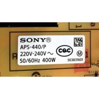 FUENTE PARA TV SONY BRAVIA / NUMERO DE PARTE 1-013-619-41 / APS-440/P(CH/M) / 101361941 / Z01P4408-P0W / 221017775 / PANEL YDCM065DCS11 / MODELO XR-65X90K / XR65X90K