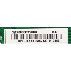 MAIN / VIZIO XFCB0QK022 / XFCB0QK022040X 1617 / 715G7689-M01-000-005Y / MODELO D50U-D1 LTMWTQDS / PANEL TPT500U1-QVN02.A REV:S001E	