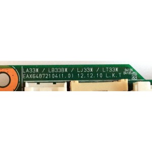 MAIN / LG EBT62309802 / EAX64872104(1.0) / EBR76652002 / EAX64872104 / PANEL LC550EUH (PF)(F1) / MODELOS 55LA7400-UD / 55LA7400-UD.BUSQLJR / 55LA7400-UD.BUSYLJR