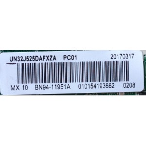 MAIN PARA TV SAMSUNG / BN94-11951A / BN41-02360B / BN97-12836A / MODELO UN32J525DAFXZA	