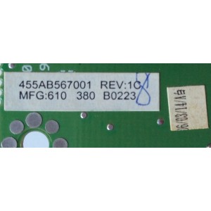 TARJETA PC / NEC 455AB567001 / LV823 VTV-D231 REV:1B / MODELO L234GC	