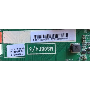 MAIN PARA TV HITACHI NUMERO DE PARTE  IFF121059B / V8-MS08F4H-LF1V004(H4) (H7) / 40-MS08F6-MAA2HG / V8-MS08F4H-LF1V004 / MODELO LE48M4S9 