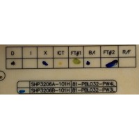 FUENTE DE PODER PARA TV TCL / NUMERO DE PARTE 81-PBL032-PW3L / SHP3206B-101H / SHP3206A-101H / DLBB237 / CQC09001033054 / E202404 / SH120914721652 / MODELOS L32F12 / C32E320 / 32R29 / 32E11