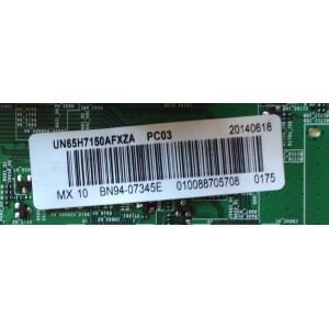 MAIN / SAMSUNG BN94-07345E / BN97-08117B / BN41-02157B / MODELO UN65H7150AFXZA / PANEL CY-SH66SDSLV2H	