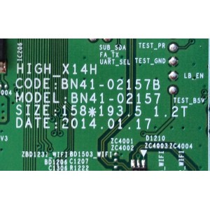MAIN / SAMSUNG BN94-07345E / BN97-08117B / BN41-02157B / MODELO UN65H7150AFXZA / PANEL CY-SH66SDSLV2H	