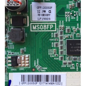 FUENTE / MAIN / (COMBO) / TCL GFF120050F / V8-0IS08FP-LF1V023 / 40-MS08FP-MAC2HG / MS08FP / E157925	