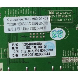 MAIN / SEIKI 1204H0648A / CV318H-T / 890-M00-03N04 / MODELO SC391TS / PANEL V390HJ1-L02	