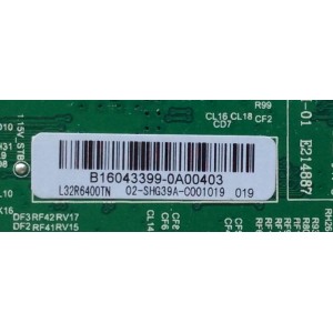 MAIN FUENTE PARA TV DAEWOO B16043399 / TP.MS3393T.PB79 / 02-SHG39A-C001019 / 3MS3393X-2 / MODELO L32R6400TN 