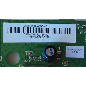 MAIN / VIZIO 3639-0092-0150 / 0171-2271-5254 / 3639-0092-0395 / MODELO E390I-B0 LAQAPSAQ	