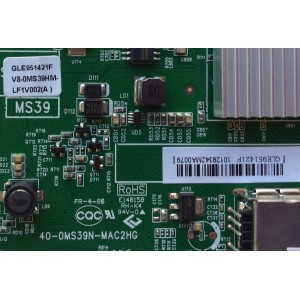 MAIN / TCL GLE951421F / V8-0MS39HM-LF1V002(A) / 40-0MS39N-MAC2HG / MS39	