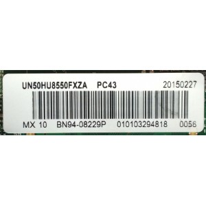 MAIN / SAMSUNG BN94-08229P / BN97-08855N / BN41-02257B / MODELO UN50HU8550FXZA QH03 / PANEL CY-KH050FSNV2H	