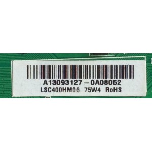 MAIN / FUENTE / (COMBO) / SCEPTRE A13093127 / TP.RSC8.P71 / MODELO X405BV-FHDR8HM / PANEL CN40HA476 / LSC400HM06	
