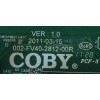 MAIN / COBY 002-FV40-2812-00R / MODELO TFTV4028 / PANEL LTA400HM17-W01	