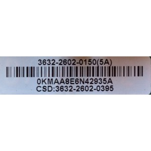 MAIN / JVC 3632-2602-0150 / 0171-2271-5164 / MODELO EM32TS	
