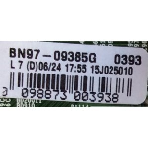 MAIN PARA TV SAMSUNG / NUMERO DE PARTE BN94-10791B / BN41-02346B / BN97-09385G / BN9410791B / PANEL CY-JJ043BGEV1H / MODELO HG43ND477SFXZA EY03