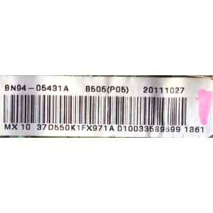 MAIN PARA TV  SAMSUNG NUMERO DE PARTE  BN94-05431A / BN41-01749A / BN97-06275D / MODELO LN37D550K1FXZX AA02	
