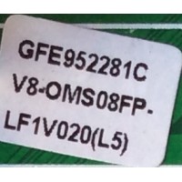 MAIN / FUENTE / (COMBO) / TCL GFE952281C / V8-OMS08FP-LF1V020 / V8-0MS08FP-LF1V020 / 40-MS08FP-MAC2HG / MODELO L32B2820A / PANEL CS0TST3151A05-8	