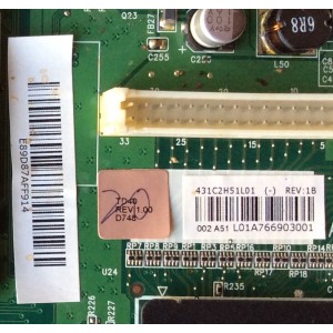 MAIN / TOSHIBA 431C2H51L01 / 75017667 / 461C2H51L01 / STD40T / VTV-L40708 / TD40 / MODELO 40G300U1 / PANEL LTA400HF02 004	