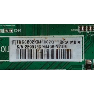 MAIN / VIZIO TXCCB02K041002Q / 756TXCCB02K041 / 715G5817-M01-000-004K / 006PL0249258E / TXCCB02K041001Q / TXCCB02K041003Q / MODELO E241-A1 LTTXNUAP / PANEL TPM236H3-HGEL02	