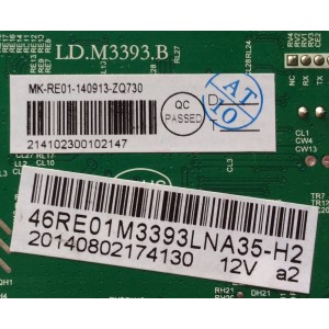 MAIN / RCA 46RE01M3393LNA35-H2 / 20140802174130 12V a2 / LD.M3393.B / 140913 / 20140802174130 / MODELO LED46C45RQ