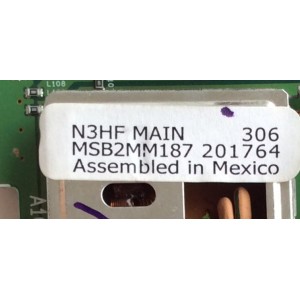 MAIN / SANYO 1AA4B10N16200 N3HF / 1AA4B10N16200 / N3HF / MODELO DP32746 P32746-01 / PANEL T315XW01 V.G	