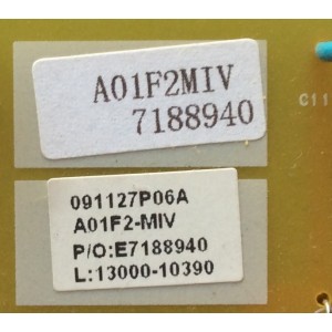 BACKLIGHT INVERSOR / PHILIPS A01F2M1V-001-IV / A01F2MIV / A01F2-MIV / BA01F2F01031_A / MODELO 32HFL2082D/F7 DS1 / PANEL UJ32MXB	