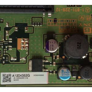 TARJETA DE A/V / SONY A-1204-352-G / 1-871-229-12 / A1204352G / MODELO KDL-40V2500	