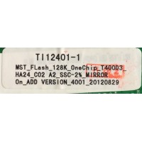 TARJETA DE INTERFAZ / MST_FLASH_128K_ONECHIP_T400D3 / SAIKI TI12401-1 / SZTHTFTV1911 V1.3 / MODELO SC402GS / PANEL T400D3-HA24-C06 (VER.A1)	