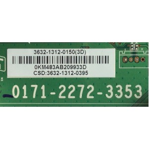 MAIN / VIZIO 3632-1312-0150 / 0171-2272-3353 / 0171-2272-3353 / PANEL'S LC320WUG (SC)(RD) / LC320WUG (SC)(R1) / MODELO E322VL / E322VL LAQKHSAL