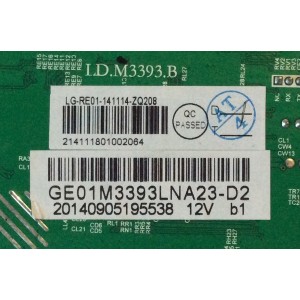 MAIN / RCA GE01M3393LNA23-D2 / 20140905195538 12V b1 / LD.M3393.B / 20140905195538 / PANEL ST3151A05-QYE1 / MODELOS LED32B30RQD / LED32G30RQD 4431-LD32G30-D2