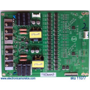 LED DRIVER PARA TV VIZIO / NUMERO DE DISPLAY LNTVFI13ZXAF2 / 715G7960-P01-000-004Y / FI13ZXAF2 / PANEL TPT600U2-EQLSJA.G REV:S5A / DISPLAY LC600EQL (SJ)(A5) / MODELO M60-D1 / M60-D1 LTM7UYBS