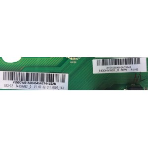 MAIN / FUENTE / VIZIO A15105549 / TP.MT5580.PB75 / MODELO E43-C2 LWZJSEAR / PANEL LC430DUY(SH)(A1) / T430HVN01_0	