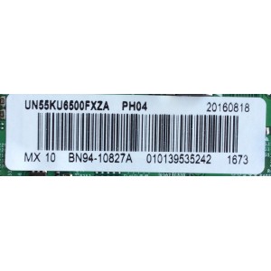 MAIN PARA TV SAMSUNG / NUMERO DE PARTE BN94-10827A / BN41-02528A / BN97-10983B / BN9410827A / PANEL CY-WK055HGLV1H / UN55KU6500 / UN55KU6500FXZA FA01